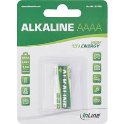 InLine 01298, Engangsbatteri, AAAA, Alkali. [Levering: 14-21 dage]